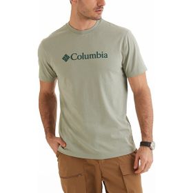 Columbia CS0287-348 Haki Csc M Basic Logo Brushed Erkek Kısa Kollu Outdoor T-Shirt