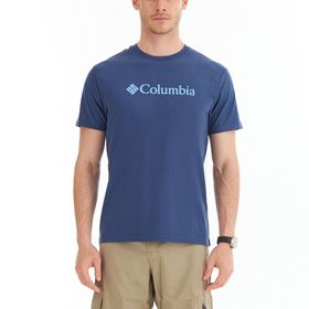 Columbia CS0287-480 Basic Big Logo Mavi Outdoor Erkek T-shirt