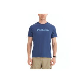 Columbia CS0287-480 Basic Big Logo Mavi Outdoor Erkek T-shirt