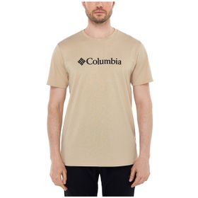 Columbia CS0287 CSC M BASIC BIG LOGO BRUSHED O Yaka Baskılı Deve Tüyü Erkek T-shirt