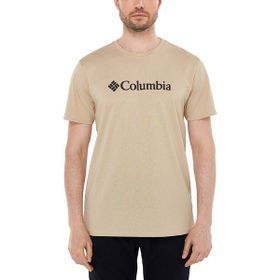 Columbia CS0287 CSC M Basic Big Logo Brushed SS Deve Tüyü Erkek T-shirt