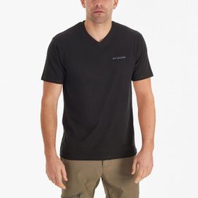 Columbia CS0288 Brushed V Neck Siyah Erkek T-shirt