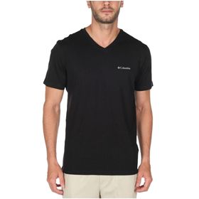 Columbia CS0288 Brushed V Neck Siyah Erkek T-shirt