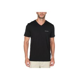 Columbia CS0288 Brushed V Neck Siyah Erkek T-shirt