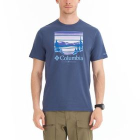 Columbia CS0304-480 CSC M Colorful Vista SS Tee Mavi Erkek T-Shirt