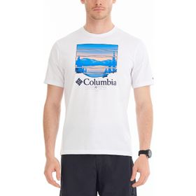 Columbia CS0304 CSC M Colorful Vista SS Tee Beyaz Erkek T-shirt