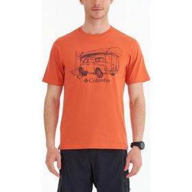 Columbia CS0312-850 Bugventure Erkek Turuncu Outdoor T-Shirt