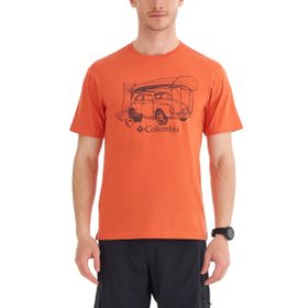 Columbia CS0312-850 Bugventure Erkek Turuncu Outdoor T-Shirt