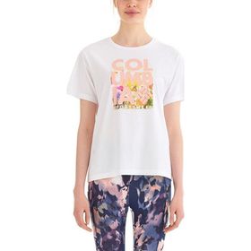 Columbia CS0315-100 Floral Blur Kadın Beyaz Outdoor T-Shirt