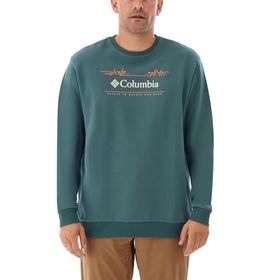 Columbia CS0329-353 Yeşil Nature And Back Crew Erkek Outdoor Sweatshirt