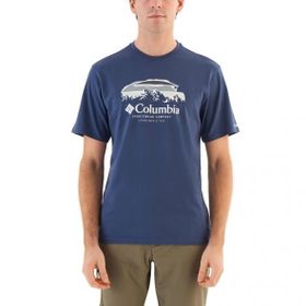 Columbia CS0336-480 Mavi CSC Hikers Haven Erkek Kısa Kollu T-Shirt