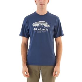 Columbia CS0336-480 Mavi CSC Hikers Haven Erkek Kısa Kollu T-Shirt