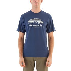 Columbia CS0336-480 Mavi CSC Hikers Haven Erkek Kısa Kollu T-Shirt