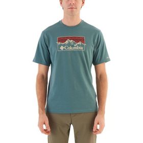 Columbia CS0340-346 Yeşil CSC Checkered Range Erkek Kısa Kollu T-Shirt