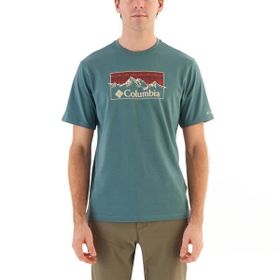 Columbia CS0340-346 Yeşil CSC Checkered Range Erkek Kısa Kollu T-Shirt