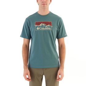 Columbia CS0340-346 Yeşil CSC Checkered Range Erkek Kısa Kollu T-Shirt