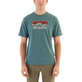 Columbia CS0340-346 Yeşil CSC Checkered Range Erkek Kısa Kollu T-Shirt