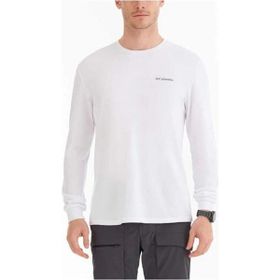 Columbia CS0354-100 Csc M Basic Sm Logo Ls Tee Beyaz Erkek T-Shirt