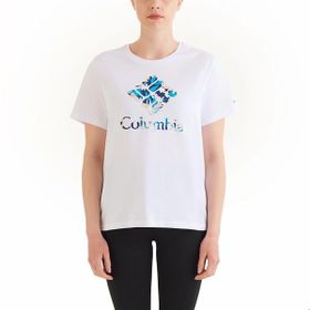 Columbia CS0367-100 Csc Gem Wisterian Beyaz Kısa Kollu Kadın T-shirt