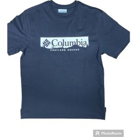 Columbia CS0371-010 Mavi Csc M Box Treelıne Ss Tee Erkek T-Shirt