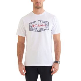 Columbia CS0377-100 Roam Hex Graphic Beyaz Outdoor Erkek T-Shirt