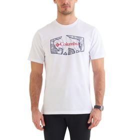 Columbia CS0377-100 Roam Hex Graphic Beyaz Outdoor Erkek T-Shirt