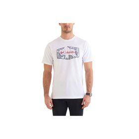 Columbia CS0377-100 Roam Hex Graphic Beyaz Outdoor Erkek T-Shirt