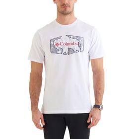 Columbia CS0377-100 Roam Hex Graphic Beyaz Outdoor Erkek T-Shirt
