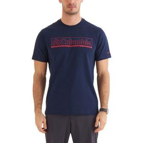 Columbia CS0379_466 Lacivert Csc Branded Nightscape Erkek Kısa Kollu T-Shirt