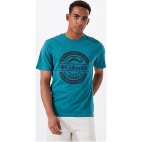 Columbia CS0387 CSC Button Badge Erkek Kısa Kollu Tişört