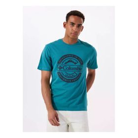 Columbia CS0387 CSC Button Badge Erkek Kısa Kollu Tişört
