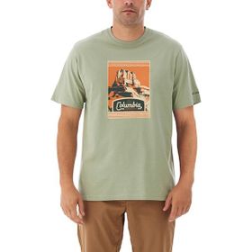 Columbia CS0389 Csc Arid Trails Yeşil Kısa Kollu Erkek T-shirt