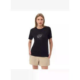Columbia CS0490 Csc W Splattered SS Tee Siyah Kadın Yuvarlak Yaka Tişört