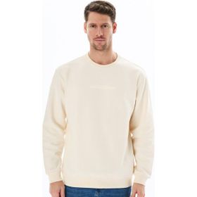 Columbia Csc Basic Bar Split Crew Krem Erkek Sweatshirt
