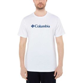 Columbia CSC Basic Big Logo Brushed Beyaz Kısa Kollu Erkek T-shirt
