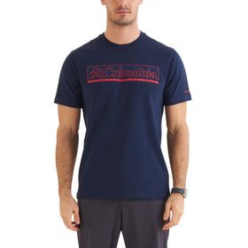 Columbia Csc Branded Nightscape Koyu Lacivert Kısa Kollu Erkek T-shirt