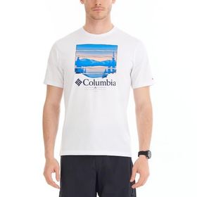 Columbia CSC Colorful Vista Beyaz Kısa Kollu Erkek T-shirt