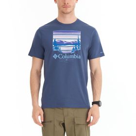 Columbia CSC Colorful Vista Dağ Mavisi Kısa Kollu Erkek T-shirt