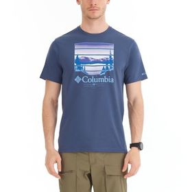 Columbia CSC Colorful Vista Dağ Mavisi Kısa Kollu Erkek T-shirt