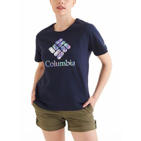 Columbia Csc Gem Wisterian Koyu Lacivert Kısa Kollu Kadın T-shirt