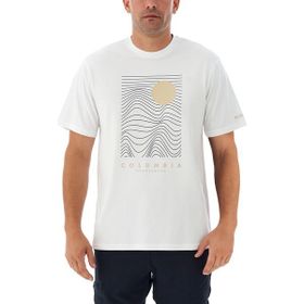 Columbia Csc Linear Drifts Beyaz Kısa Kollu Erkek T-shirt