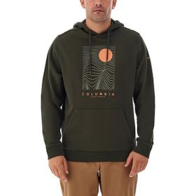 Columbia Csc Linear Drifts Koyu Yeşil Kapüşonlu Erkek Sweatshirt