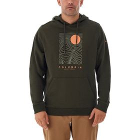Columbia Csc Linear Drifts Koyu Yeşil Kapüşonlu Erkek Sweatshirt
