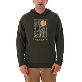 Columbia Csc Linear Drifts Koyu Yeşil Kapüşonlu Erkek Sweatshirt