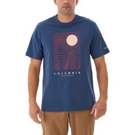 Columbia Csc Linear Drifts Mavi Kısa Kollu Erkek T-shirt