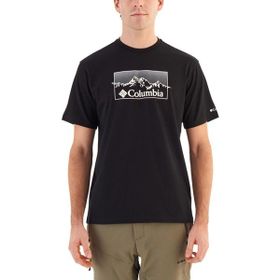 Columbia Csc Linear Range Siyah Kisa Kollu Erkek T-shirt
