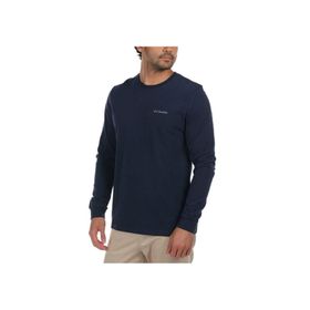 Columbia Csc M Basic Sm Logo Ls Tee Lacivert Erkek Tisort