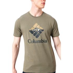 Columbia Csc M Hood Nightscape Ss Tee Cs0226 Yeşil Erkek Tişört