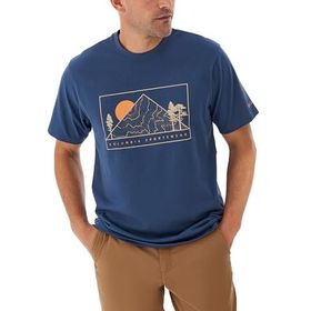Columbia CSC Peaked Sunscape Dağ Mavisi Kısa Kollu Erkek T-shirt