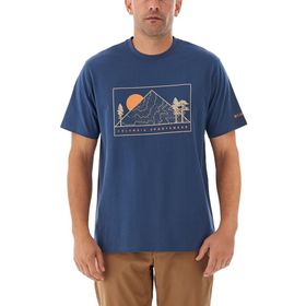 Columbia CSC Peaked Sunscape Dağ Mavisi Kısa Kollu Erkek T-shirt